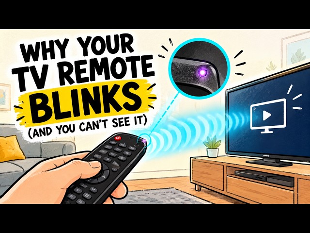 Why your TV remote blinks (and you can't see it)