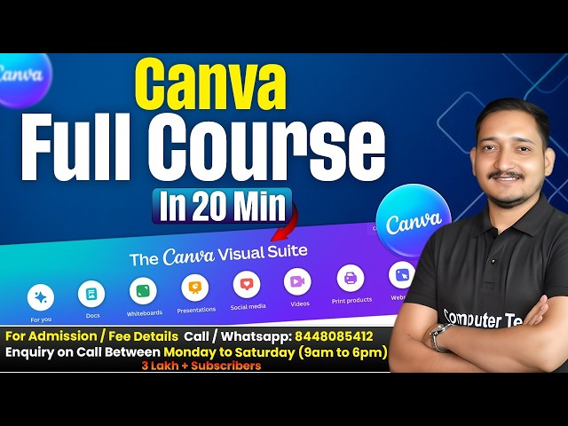Complete Canva Full Course in Just 20 Minutes | Canva Tutorial | Computer Tech Academy