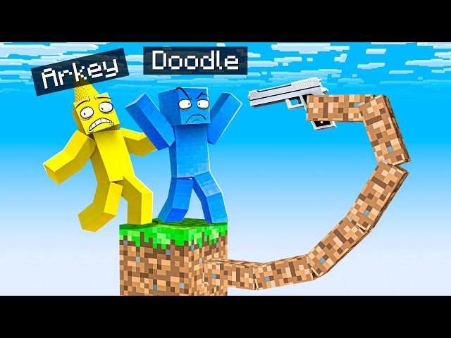 Minecraft But The One Block Wants to Kill Us