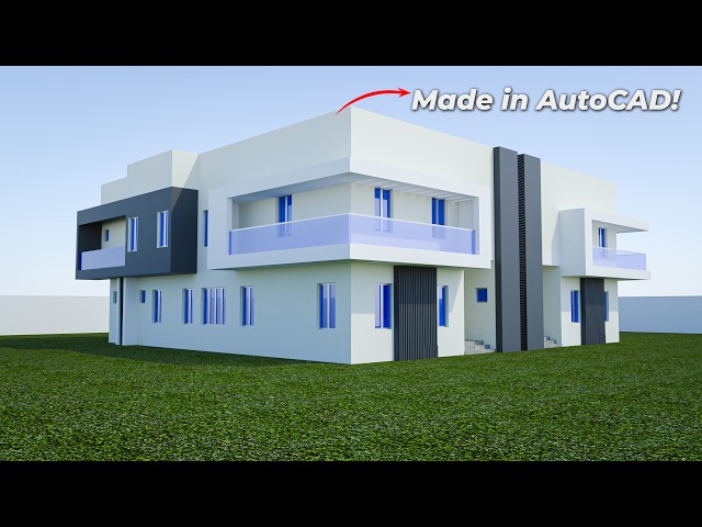 Making A Realistic 3D House In Autocad