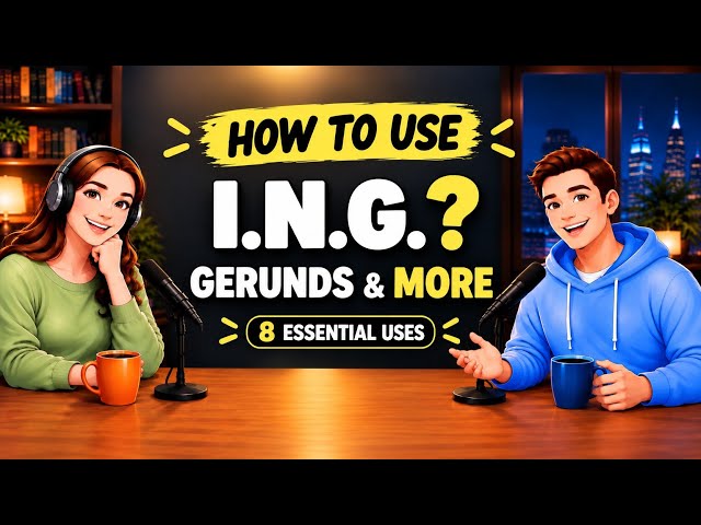 Master the -I.N.G. Form in English | Gerunds, Continuous Tenses & More