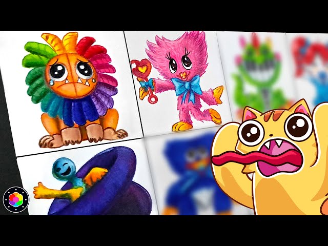 Drawing POPPY PLAYTIME 4 but ALL ARE BABIES! 😱🍼 (DOEY, YARNABY, PIANOSAURUS, and ) | PlastiVerse