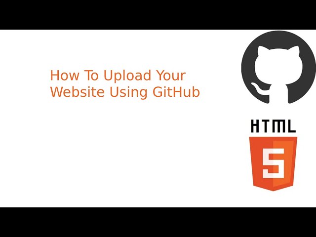 How To Upload Your Website Using GitHub
