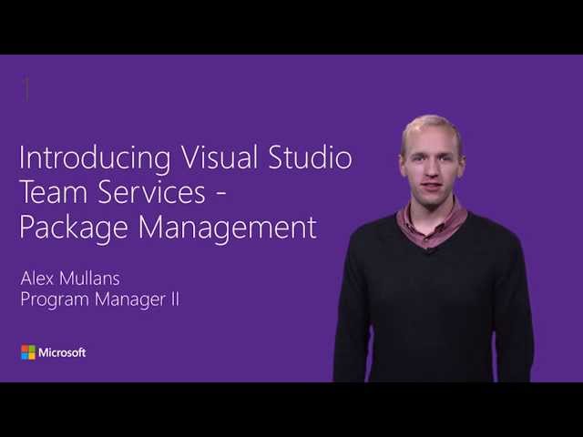 Introducing Visual Studio Team Services Package Management