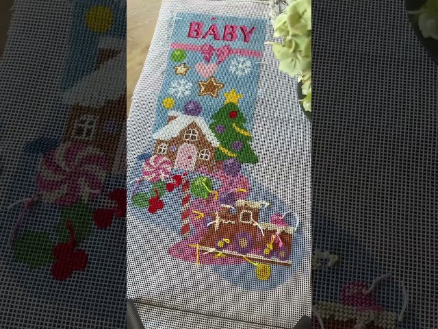 Needlepoint stocking part 4!