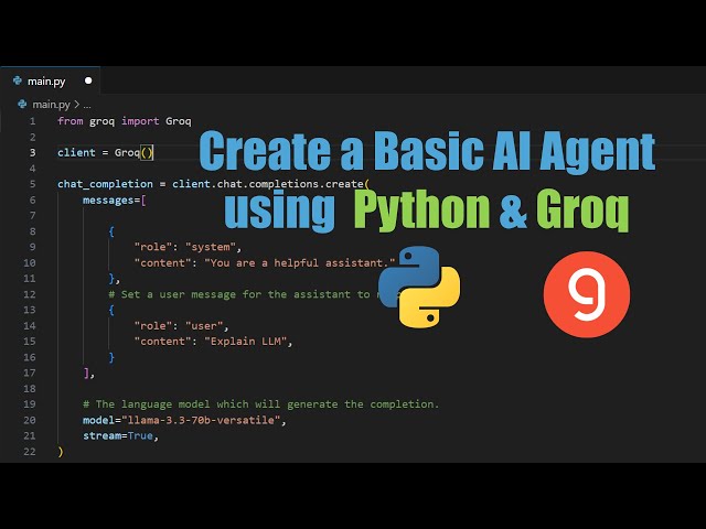 Build an AI Agent with Python & Groq | Create AI Agent using Python & Groq