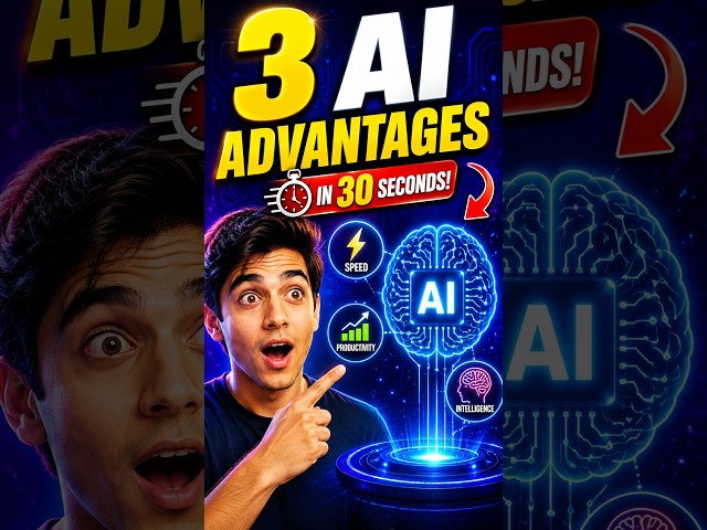 3 Advantages of AI in 30 Seconds | IELTS Essay Points #shorts