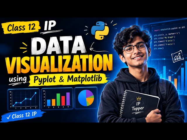 Data Visualization using Pyplot & Matplotlib | Class 12 IP Complete Chapter | CBSE Board