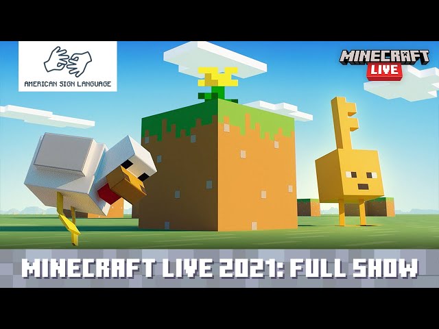 [AMERICAN SIGN LANGUAGE] Minecraft Live 2021