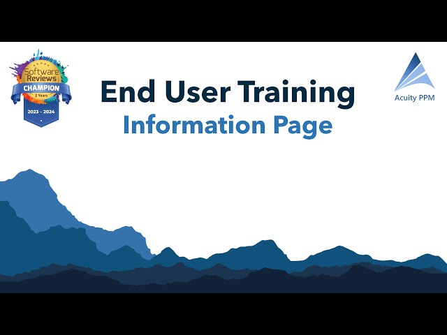 Information Page Training