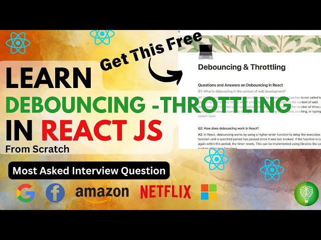 Debouncing vs Throttling: Master debouncing-throttling & differences between them | Complete Guide