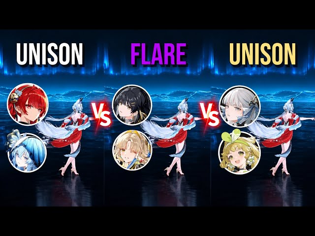 HSIN Unison Teams & Electro Flare Team Attack Rotations!! Wuthering Waves 3.7