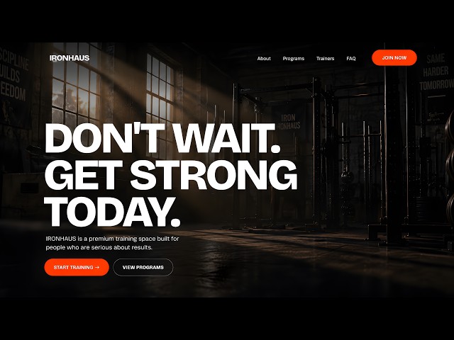 I Built a Gym Website With AI (Full Tutorial)
