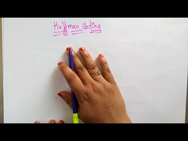 Huffman Coding | CG | Computer Graphics | Lec-68 | Bhanu Priya