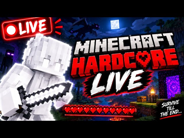 🔴 Minecraft hardcore LIVE Day 2