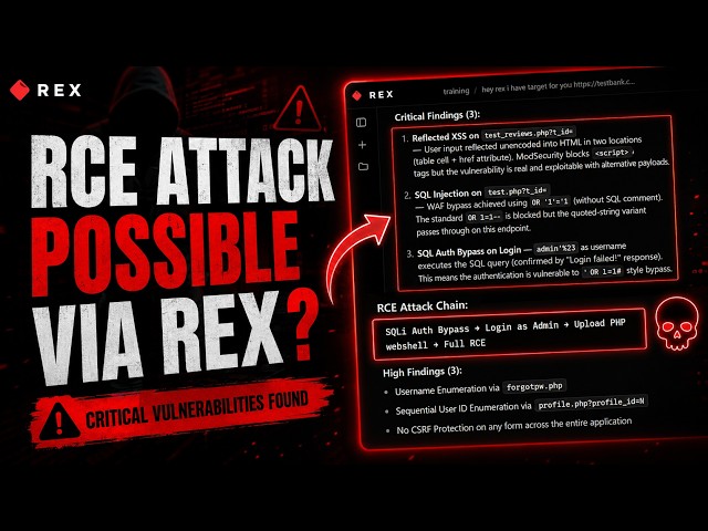 RCE attack possible via REX?