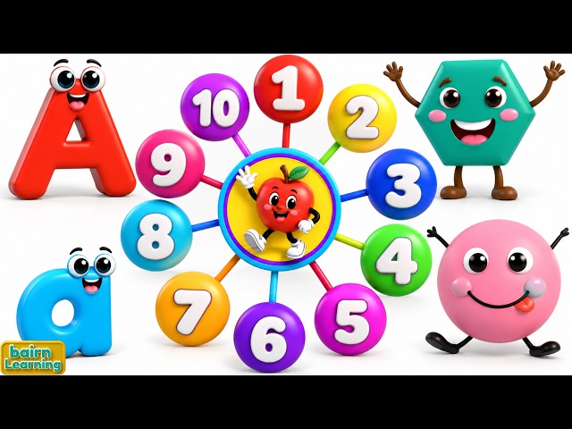 Preschool Learning Videos For 5 Year Olds | ABCs, 123s Shapes, and Colors Song