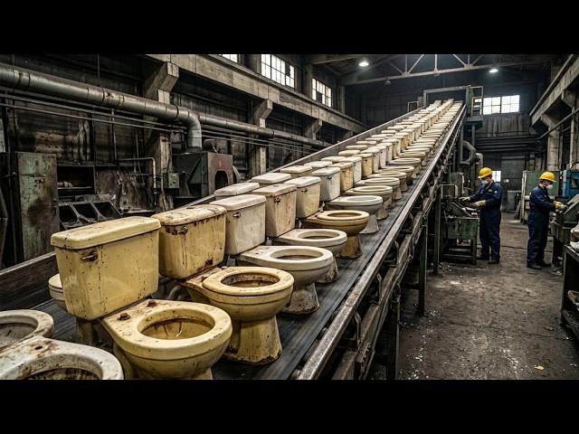 Amazing Ceramic Recycling Process: From Used Toilets to Floor Tiles