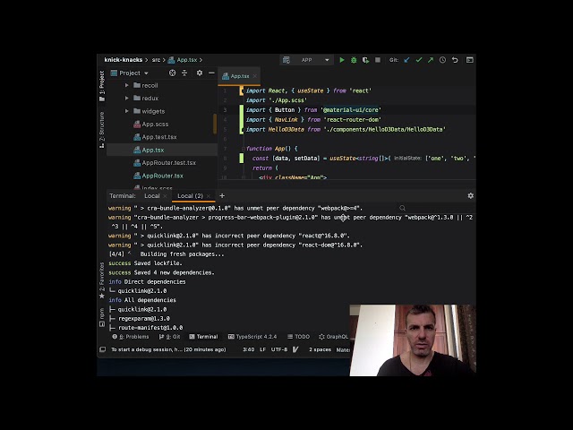 Integrating d3.js with React - performance Knick-Knacks - Optimize CRA with Prefetching