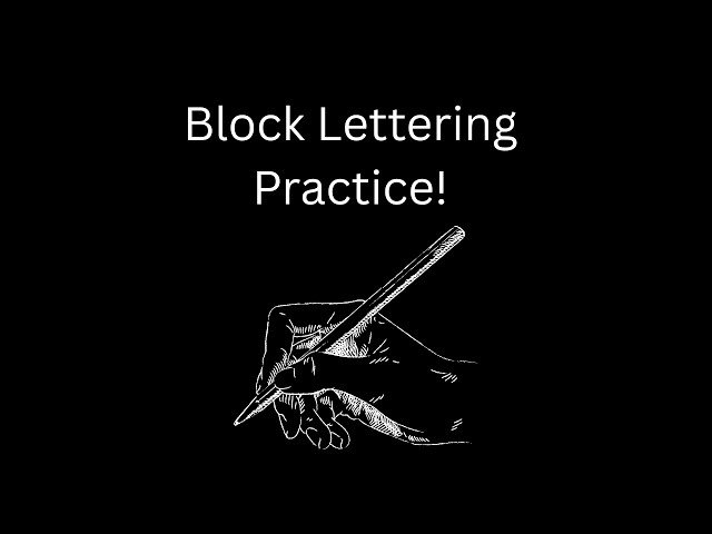 Block Lettering Practice! #lettering 