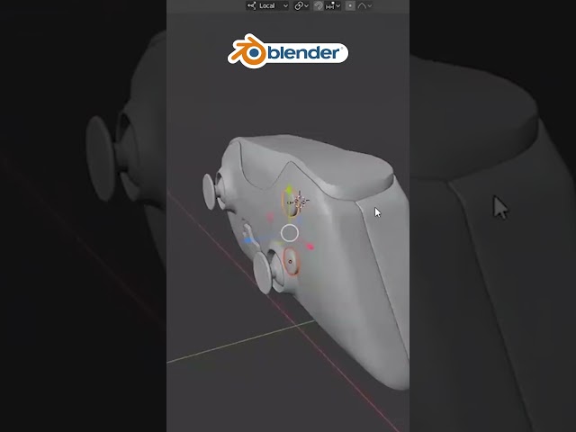 Realistic X-BOX ONE control in Blender 3D