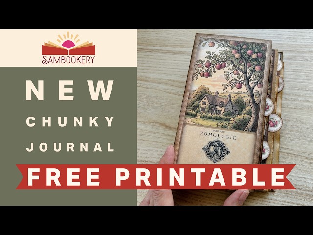 Make a Chunky Junk Journal 🍎 | FREE Apple Orchard Printables | Step-by-Step Tutorial