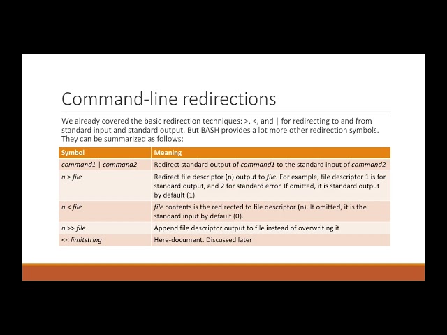 Linux Shell Programming for Beginners   08 BASH I O