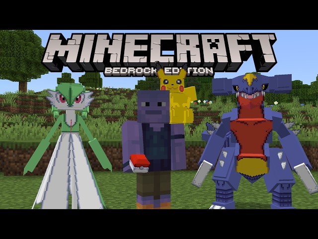I Tried Minecraft Bedrock's Pokemon Mod