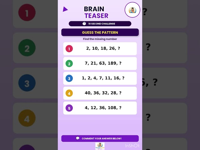 Brain Teaser Questions 🧠 | Can You Solve These Tricky Questions? | Brain Games & Puzzles