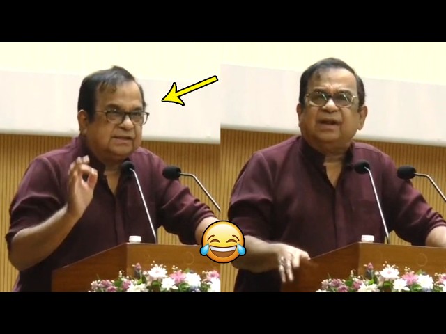 Brahmanandam Hilarious Speech @ Amaravati Literature Festival | Filmy Hunk