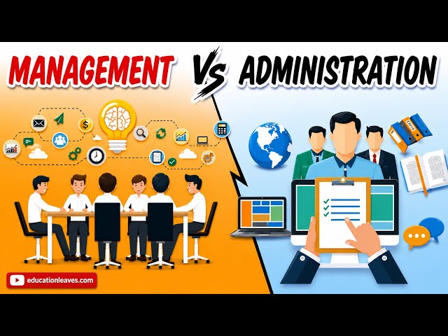 Management vs Administration | Difference between management and administration.