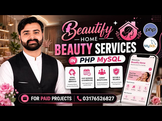 Beautify Home Beauty Services Using PHP MySQL | Online Beauty Services System | CS619 Project