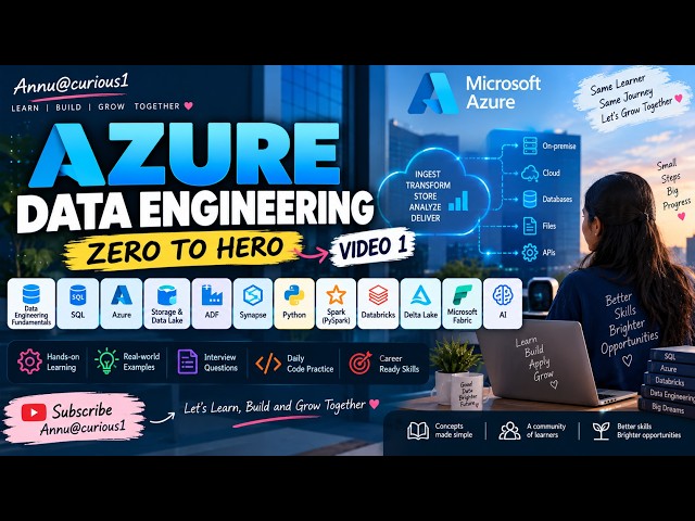 Azure Data Engineering | Zero to Hero  | Introduction & Complete Roadmap | Video 1