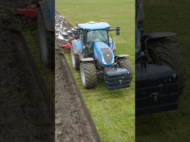 New Holland T6.180 😎 #tractor #ploughing #farming #agriculture #kverneland #traktor  #landwirtschaft