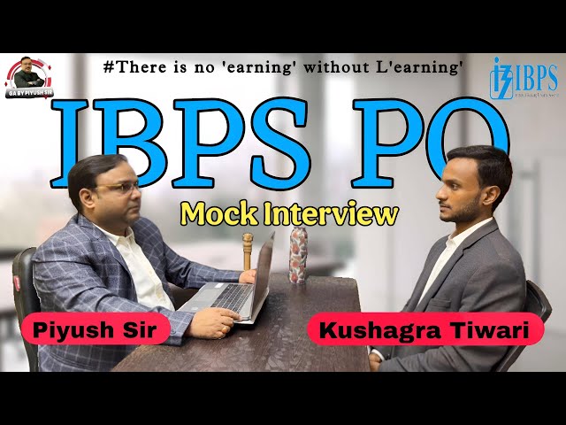 IBPS RRB PO INTERVIEW 2025 | HOW TO PREPARE FOR BANK INTERVIEW Questions & Answers in Mock Interview