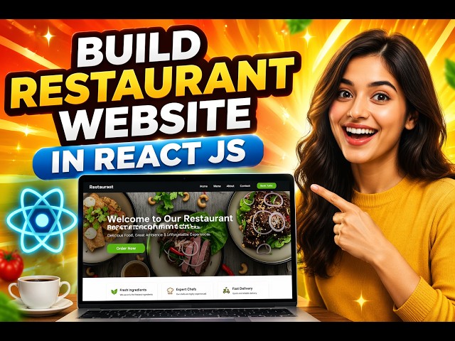 "Built a modern Restaurant App using React JS 🍔🔥 | Clean UI + Responsive Design | Watch now!"