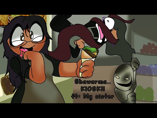 Me and my sister play.. SHAWARMA KIOSK!!/ (chaotic..) / LOUD NOISES AND SWEARING /