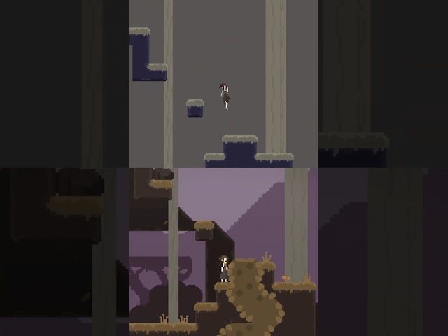 Platformer Level Glow Up with Parallax Layers🖤
