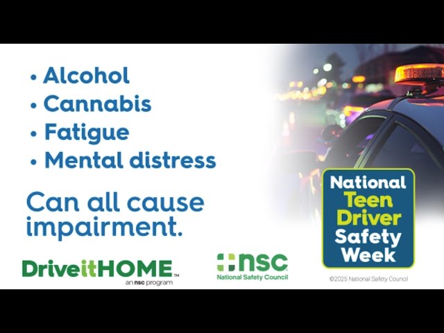 National Teen Driver Safety Week: Impairment Risks for New Drivers