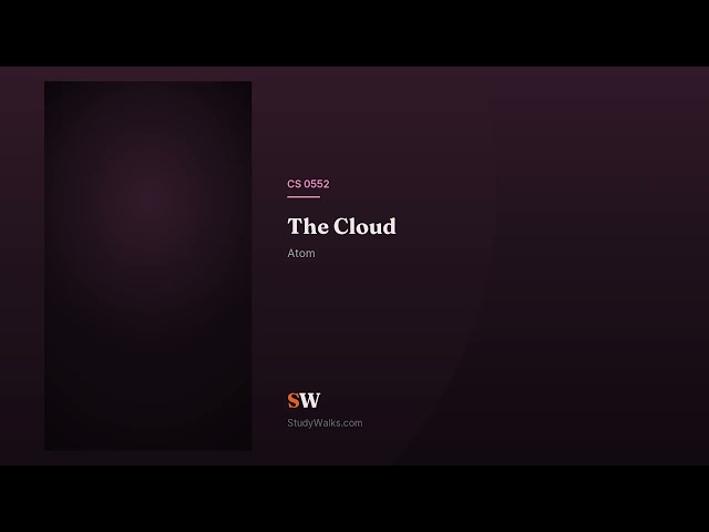 Web & Cloud — Computer Science Unit 10