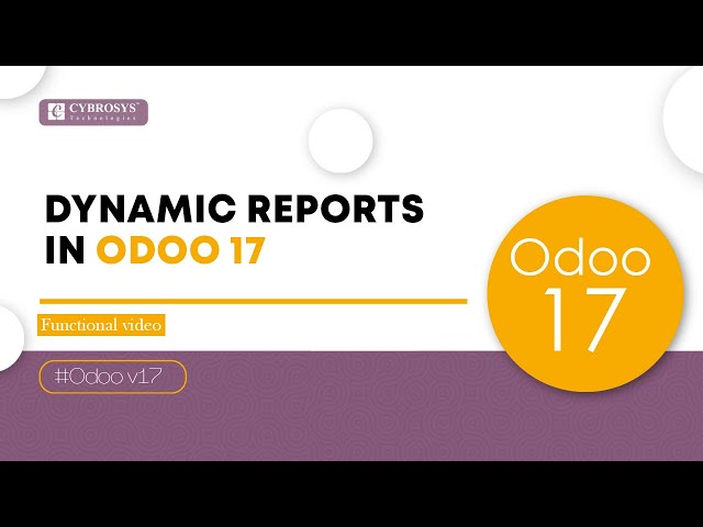 Dynamic Reports in Odoo 17 Accounting | Odoo 17 Features | Dynamic Reports in Odoo 17