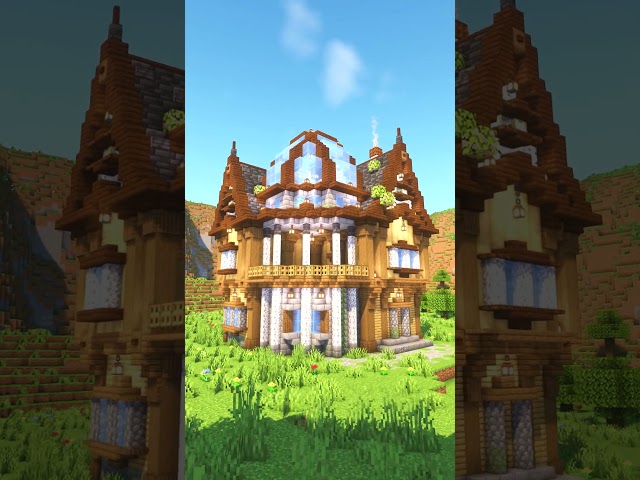 Ultimate Medieval Mansion 🏰 #Minecraft #MinecraftShorts