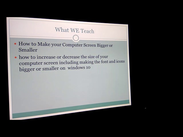 How to Make your Computer Screen Bigger or Smaller