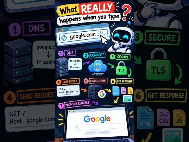 What REALLY Happens When You Type google.com? 🤯