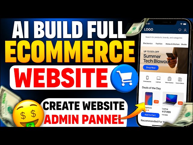Build a Full Stack Ecommerce Website with ChatGPT & AI With Admin Panel Dashboard