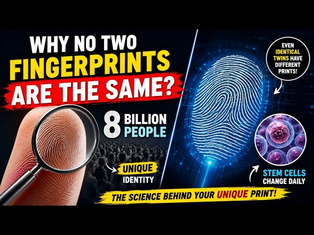 Why Does Everyone Have a Unique Fingerprint? 🧐 | The Science Behind Fingerprints (fixdfact)