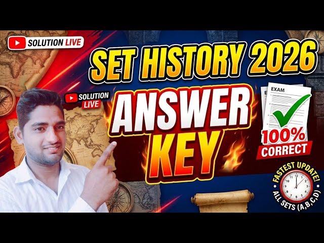 Rajasthan SET 2026 | History Paper Analysis | Answer Key & Detailed Paper Solution #setanswerkey