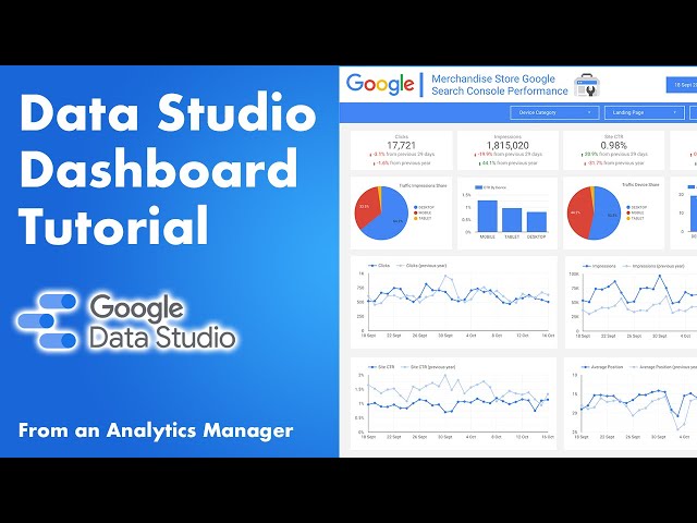 Google Data Studio Dashboard Tutorial | Data Studio Tutorial