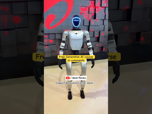 Robot Dance (Humanoid) #generativeai #shorts #aisummit #bharatmandapam #aishorts #amitthinks #robots