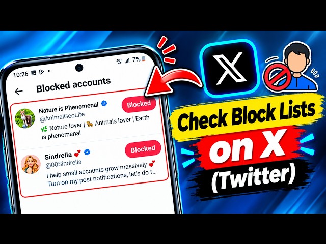 Check Block List on X (Twitter) 😳 (See Who You Blocked!)